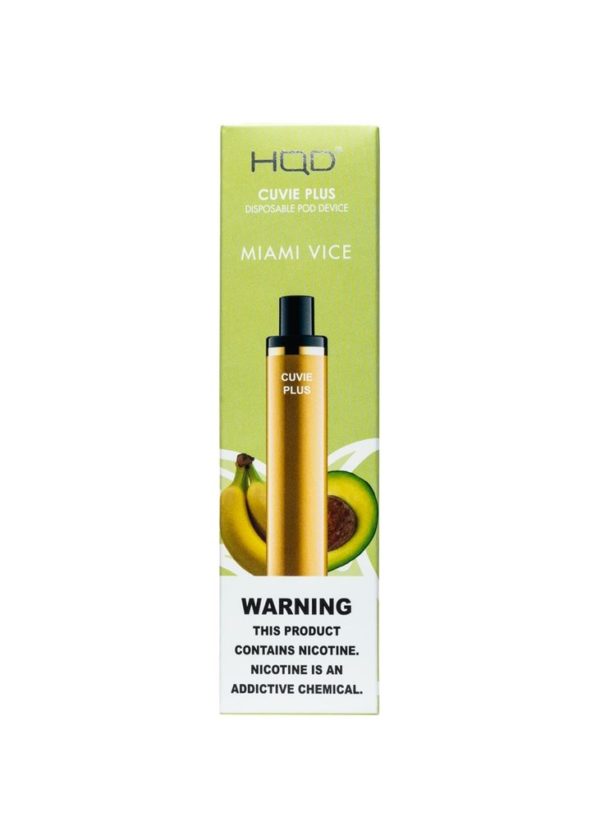 HQD Cuvie Plus 1200 Puff - Miami Vice (Banana Avocado)