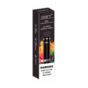 IGET XXL 1800 Puff - Black...Raspberry Orange