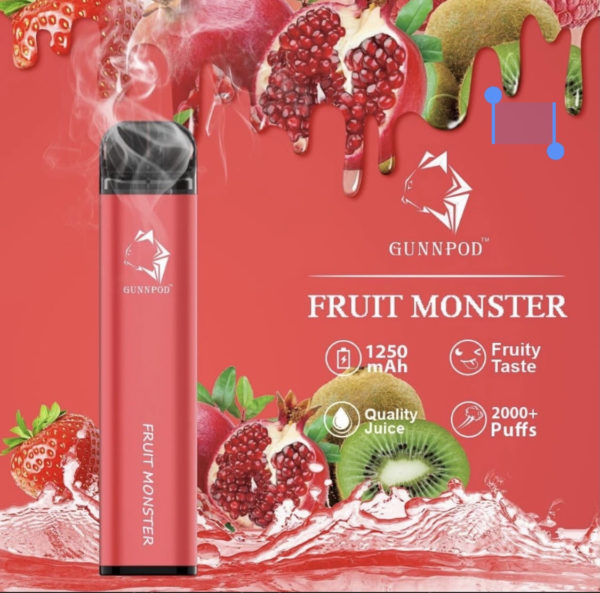 Gunnpod 2000 puffs - Fruit Monster