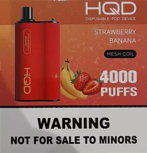 HQD BOX 4000 Puff - Strawberry Banana