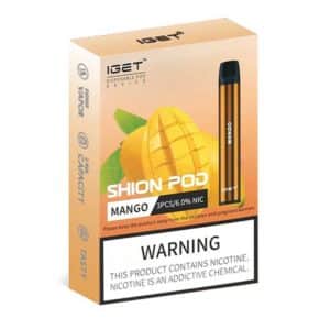 3 x IGET Shion 600 Puff - Mango