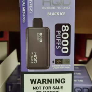 HQD 8000 Puffs Miracle - Black Ice
