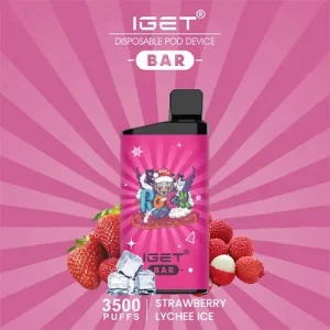 3500 Puff IGET Bar - Strawberry Lychee Ice